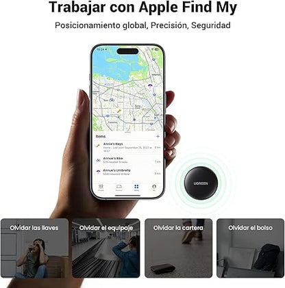 UGREEN Rastreador GPS + Funda y llavero
