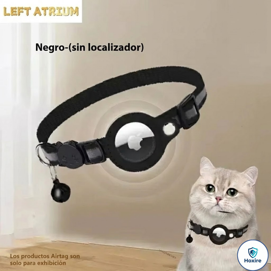 Collar para Gato Compatible con AirTag | Reflectante | Soporte Desmontable | Campana
