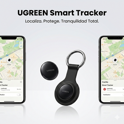 UGREEN Rastreador GPS + Funda y llavero